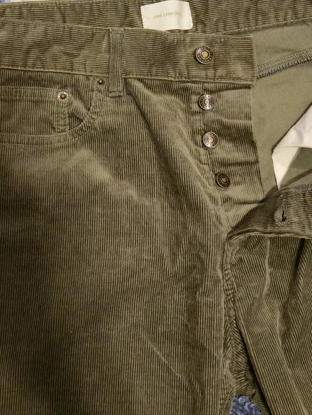 Aime Leon Dore Pants Mens Micro Cord Olive 5 Pockets FW22